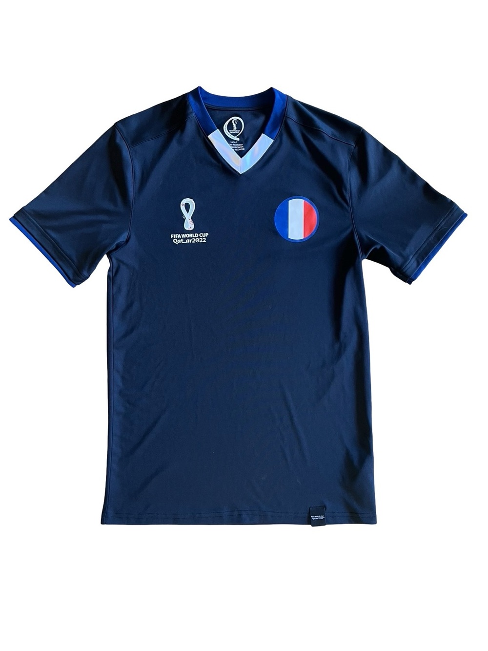 FIFA France World Cup Qatar 2022 Blue Soccer Futbol Jersey S